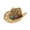 Khaki, variant on Summer Hats for Women , Beach Hats , Womens Sun Hats Wide Brim Women's and Men's Shapeable Straw Cowboy Sun Hat with Hollowed Design for Summer Western Style