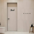 thumbnail image 2 of Bearachild Letrero de baño autoadhesivo, versátil, fuerte y duradero, decorativo y práctico, para puerta de privacidad Juegos de accesorios de baño, 2 of 6
