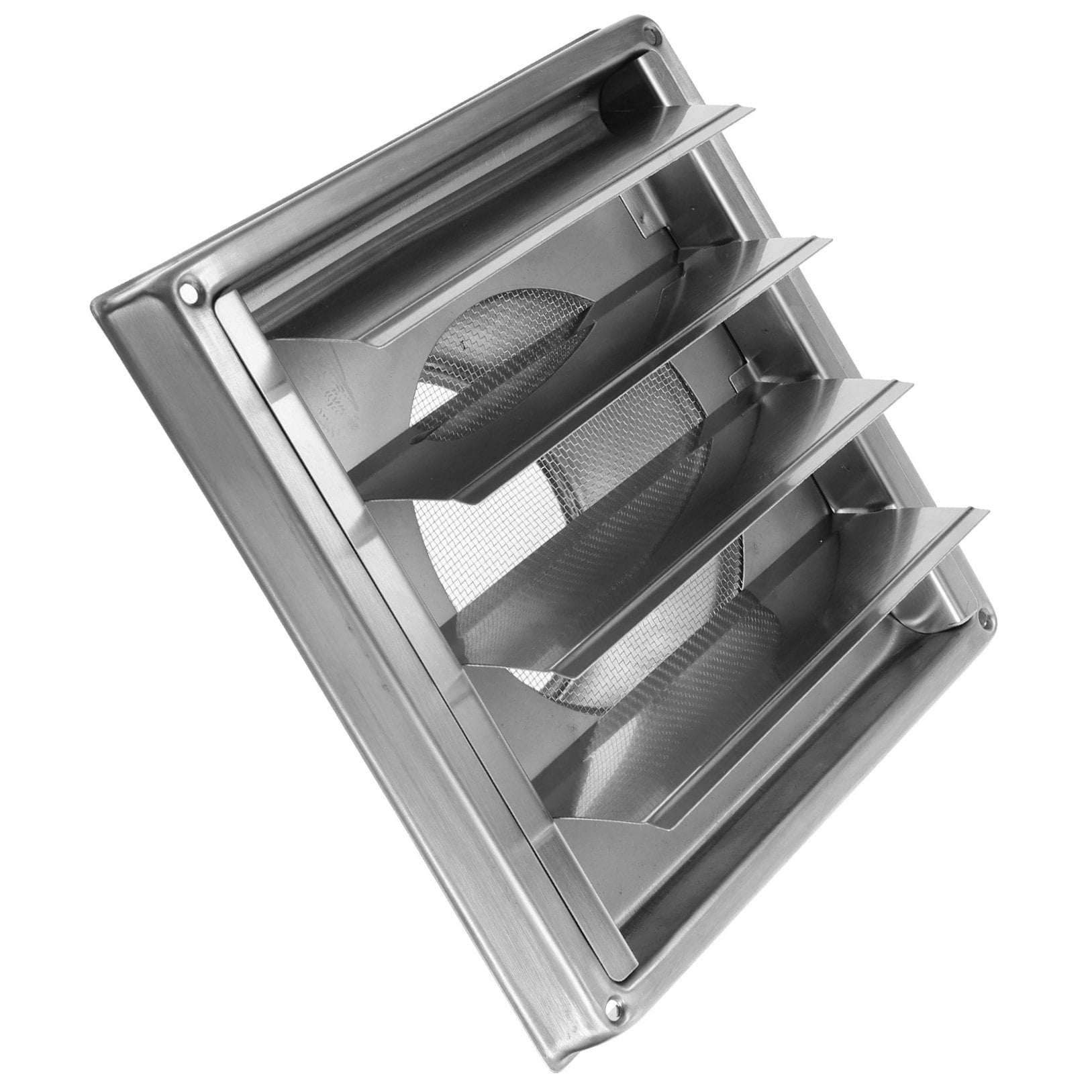 NUOLUX 1Set Practical Stainless Steel Exhaust Fan Cover for Home Ventilation