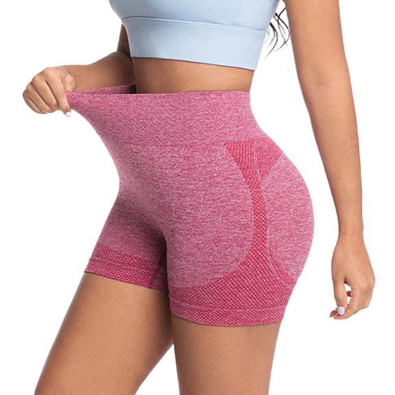 High Waisted Biker Shorts for Women- Seamless Tummy Control Fitness Athletic Workout Running Yoga Gym Shorts