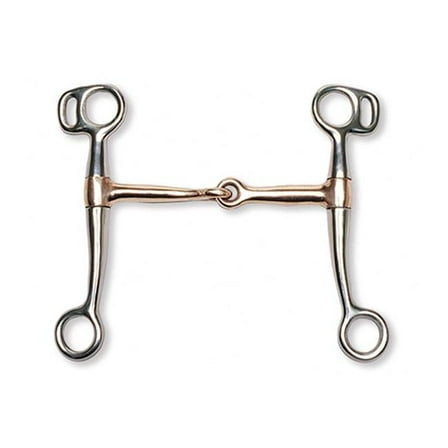 Jacks 10454-5-1-2 Stainless Steel Copper Mouth Tom Thumb Bit - 5.50 in.