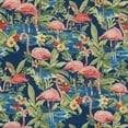 thumbnail image 2 of Pillow Perfect  Outdoor / Indoor Flamingoing Lagoon Blue Wicker Loveseat Cushion, 2 of 4