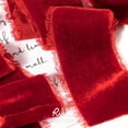 thumbnail image 2 of Cinta decorativa Ribbli de terciopelo rojo de 5 cm de ancho, rollo de 2,7 m, 2 of 5