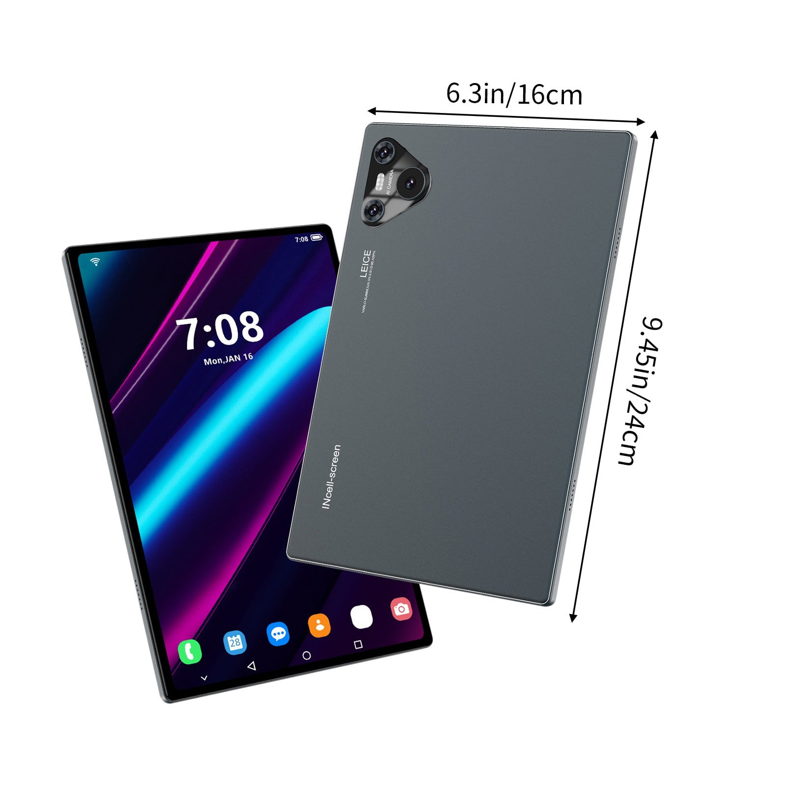Android Tablet, Hwkond 10.1-inch High-definition Eye Protection Screen 2+16GB Tablet Android 10 Supports 128GB Card Tablet