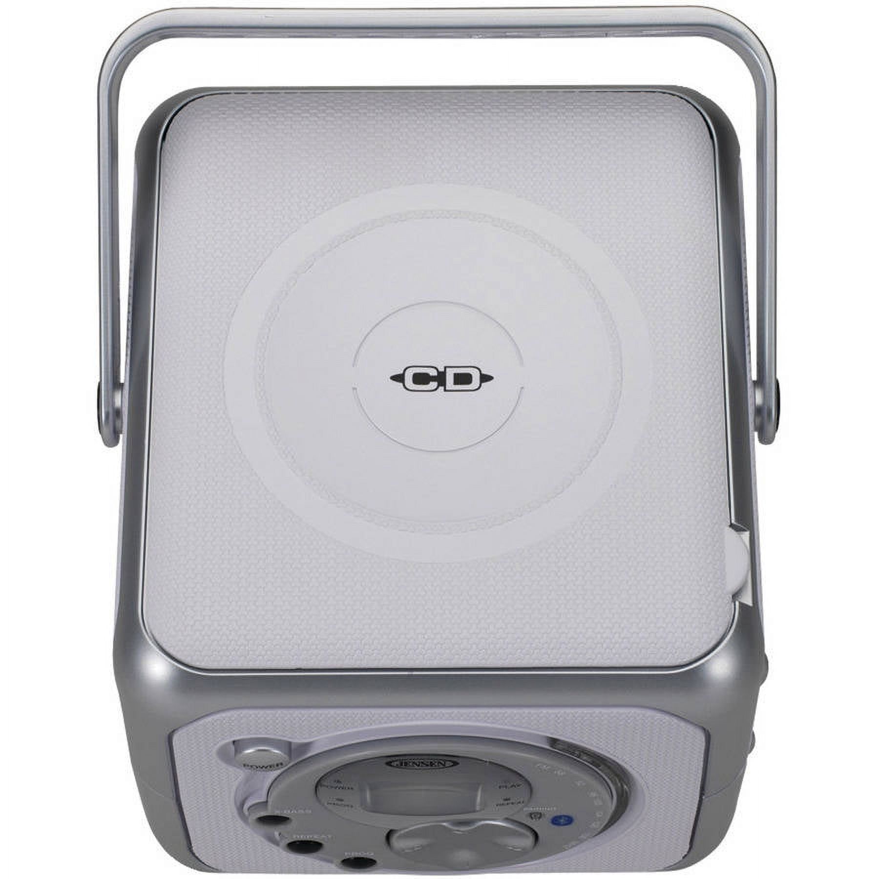 Jensen Bluetooth CD-R/RW Portable Boombox Radio, Silver photo 4