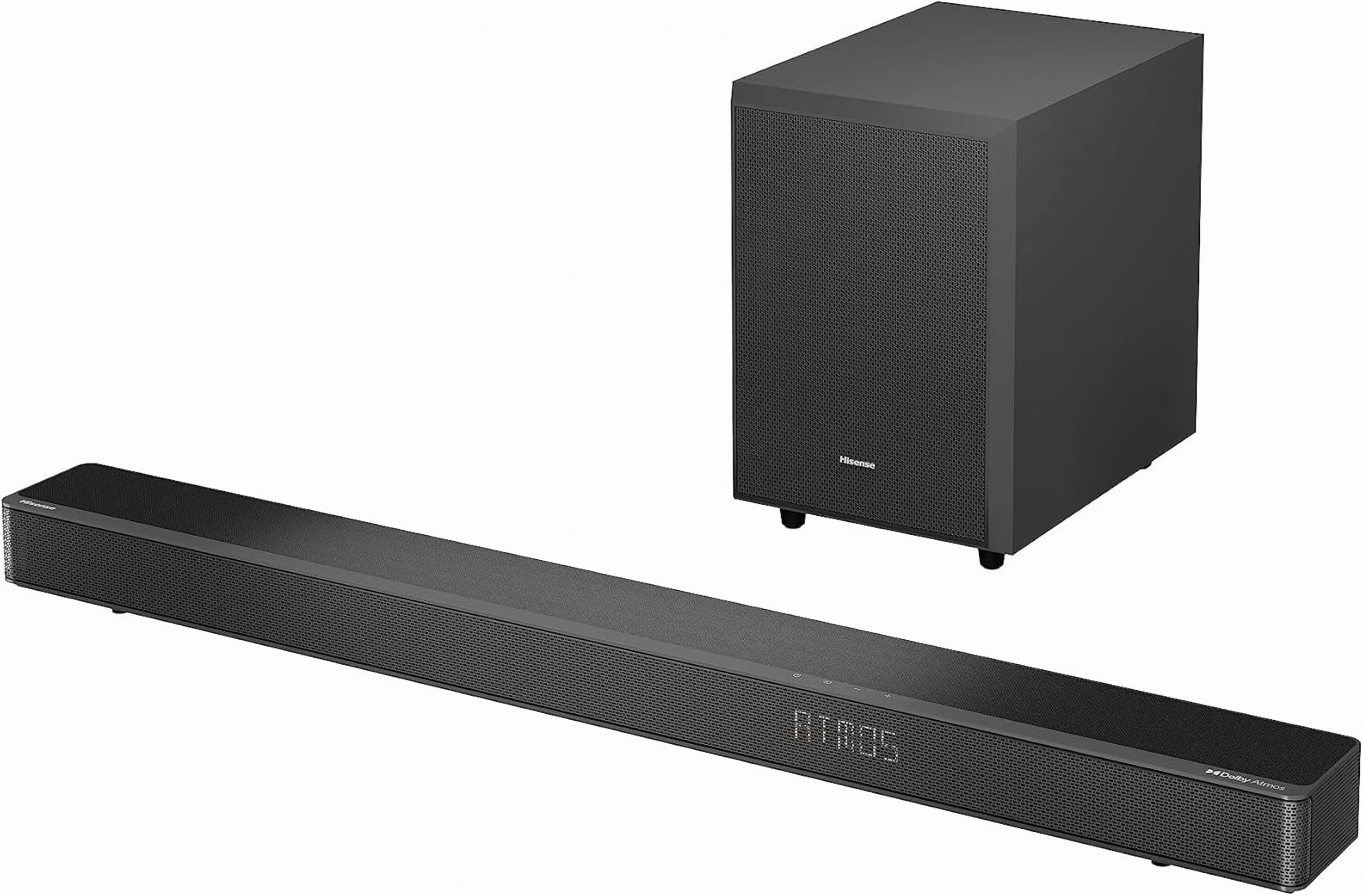 Hisense 3.1 Channel 380W Soundbar with Wireless Subwoofer, Dolby