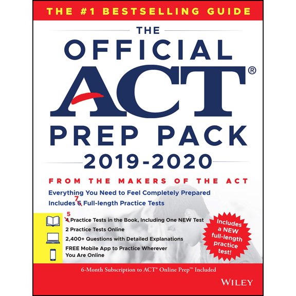 Pre-Owned The Official ACT Prep Pack with 7 Full Practice Tests (5 in Official ACT Prep Guide + 2 Online)