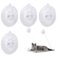 thumbnail image 1 of 4 Piezas de Ventosa para Ventana de Gato Sankoly Ventosa de Repuesto de PVC Transparente, 1 of 5