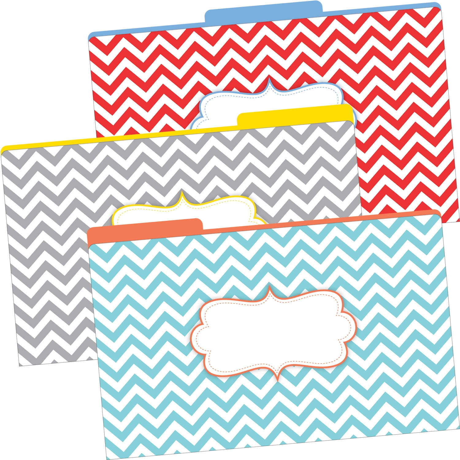 Barker Creek On Point File Folders, Legal Size, Assorted Designs, Pack Of 27