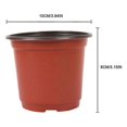 thumbnail image 5 of 100pcs Plant Pots, 4inch/10cm Indoor Plastic Seedling Pots, Soft Nursery Pots, Two-color Starter Pots, Flower Seed Seedling Pots, 5 of 5