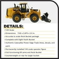 thumbnail image 4 of Diecast Masters 1:50 Caterpillar 966M Wheel Loader | High Line Series Cat Trucks & Construction Equipment | 1:50 Scale Model Diecast Collectible | Diecast Masters Model 85928, 4 of 9