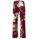thumbnail image 4 of Ichuanyi Liquidación de pantalones de pierna ancha de las mujeres Pantalones rectos de la cintura alta pantalones de impresión casual ICHUANYI WER2023082209547, 4 of 5