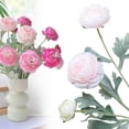 thumbnail image 3 of 1 Pcs Artificial Flowers Silk Peony Single Stem Artificial Ranunculus Flowers Faux Peony Bouquet Floral Arrangements Bundle Fake Flowers Bulk for Table Centerpiece Wedding, 3 of 9