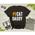 thumbnail image 4 of Cat Daddy Happy Birthday Step Dad Fathers Day Gift Cat Lover Shirt Cat Dad Gift Animal Lover Tshirt Best Gift For Dad Cat Father T-Shirt, 4 of 8