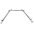 thumbnail image 3 of Julius 13/16" Bay Window curtain rod 20"-36", 38"-72" - Black, 3 of 4