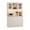 White, variant on Eastvita 71'' Tall Kitchen Pantry Cabinet LED Lights Power Outlets Adjustable Glass Shelves Handless AB box White