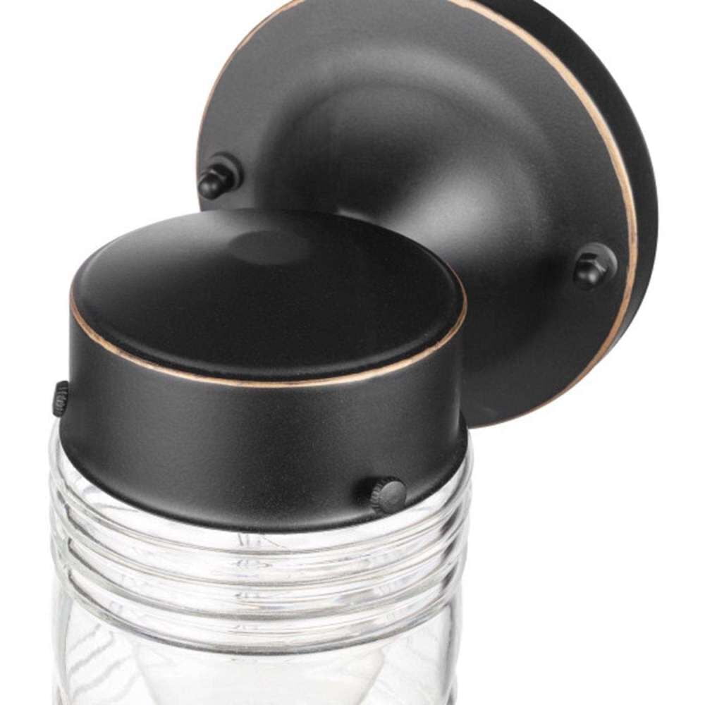 Globe Electric Landis 1-Light Outdoor Indoor Wall Sconce 2-Pack, Oil Rubbed