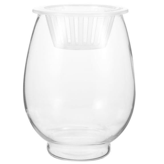 Simple Round Flowerpot Home Decor Glass Flower Vase Flower Vases Decorative Plants Arrangement Vase Office