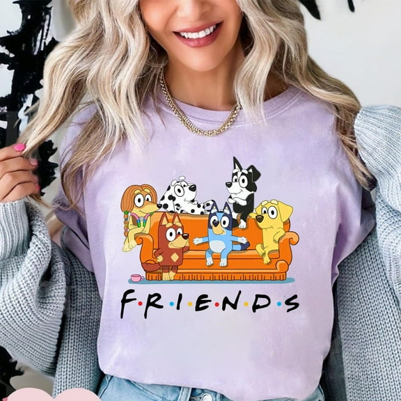 Bluey Friends Shirt, Bluey Family Shirt, Bluey Family, Bluey Party, Bluey Holiday, Bluey Birthday, Bluey Gift, Toddler Mom Gift Shirt Unisex S-5XL Hot Trending Shirt, Vintage Birthday Gift