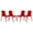 Red, variant on LeisureMod Murry Modern Lightweight Stackable Dining Side Chair in Clear, set of 4