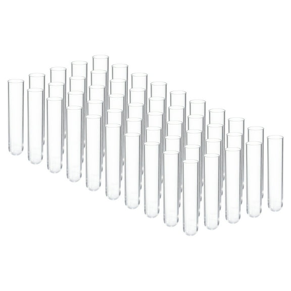 Uxcell 3ml Plastic Test Tubes, 50Pcs 60x12mm Tubes Lab Use, Clear