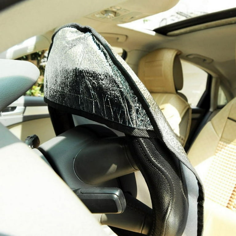 Car Steering Wheel Sun Shade Cover Double Thicken Aluminum Foil
