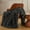 Throw (50" x 60"), variant on Faux Fur Throw Blanket, Dark Grey Cozy Plush Bubble Bed Blanket, Thick and Warm, Queen (90" x 90")