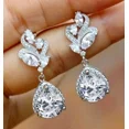 thumbnail image 2 of 2.20Ct Pear Cut Simulated Diamond Women's Drop/Dangle Earrings In 14k White Gold Plated, 2 of 3