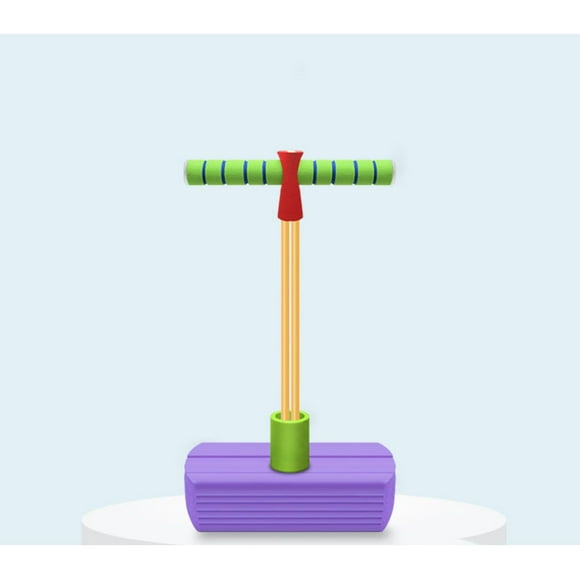 1 Pack Foam Pogo Stick Bungee Jumper for Kids Outdoor Toys, Foam Bouncing Toy for Kids Age 3 and up, Purple
