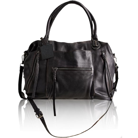Bolso tote WINSASI de cuero vegano 41 x 16 x 30 cm, gran capacidad