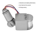 thumbnail image 3 of Unique Bargains Motion Sensor AC110-240V Infrared PIR Detector Switch Wall Mount for Floor Light Gray, 3 of 5