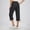 Black, variant on Women’s Hiking Capri Pants Quick Dry Cargo Cropped Pants Lightweight Stretch Outdoor Travel Pants with Zipper Pockets Summer Casual Athletic Wear