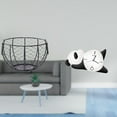 thumbnail image 2 of Cesta De Alambre Para Guardar Huevos, Tejida A Mano, Para Frutas Y Verduras, Para Cocina, Baño, Con Forma De Panda, Reloj De Pared, Práctico, Resistente, Moderno Y Bonito, Para Decoración, 2 of 8