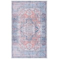 thumbnail image 2 of SAFAVIEH Arizona Phelim Floral Machine Washable Area Rug, Rust/Navy, 5' x 8', 2 of 13