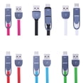 thumbnail image 4 of JShteea 2 en 1 Micro USB+Type-C Datos sincronización y cable carga para Android (Negro), 4 of 4