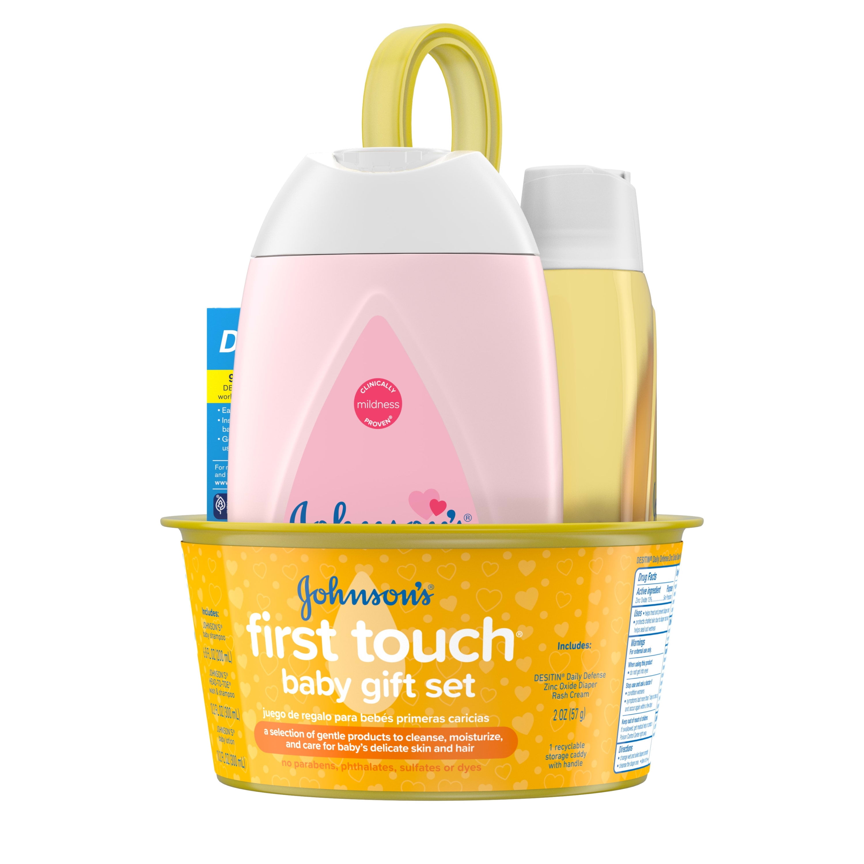 Johnson s First Touch Gift Set Baby Bath Skin Products 5 items