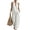 84#White, variant on Women's 2 Piece Denim Outfits, Minimalist Halter Neck Top and High Waisted Wide Leg Pants Travel Matching Set Black L