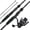 Zephyr-Black, variant on KastKing Baitcaster Fishing Rod and Reel Combo, Cast: 7'0''- M& Mh- Dual-tip Rod - Right Handed IM6 Graphite Rod with KastFlex Technology, Hook Keeper, Multiple Models-Zephyr