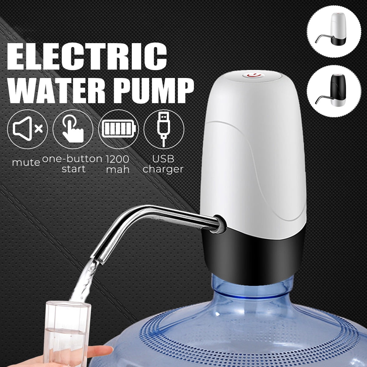 Automatic Electric Portable Dispenser Water Pump Gallon Drinking Bottle Switch 