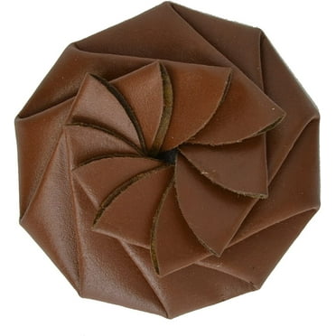 Genuine Leather Coin Purse Change Pouch Spiral Squeeze Design 92808BR