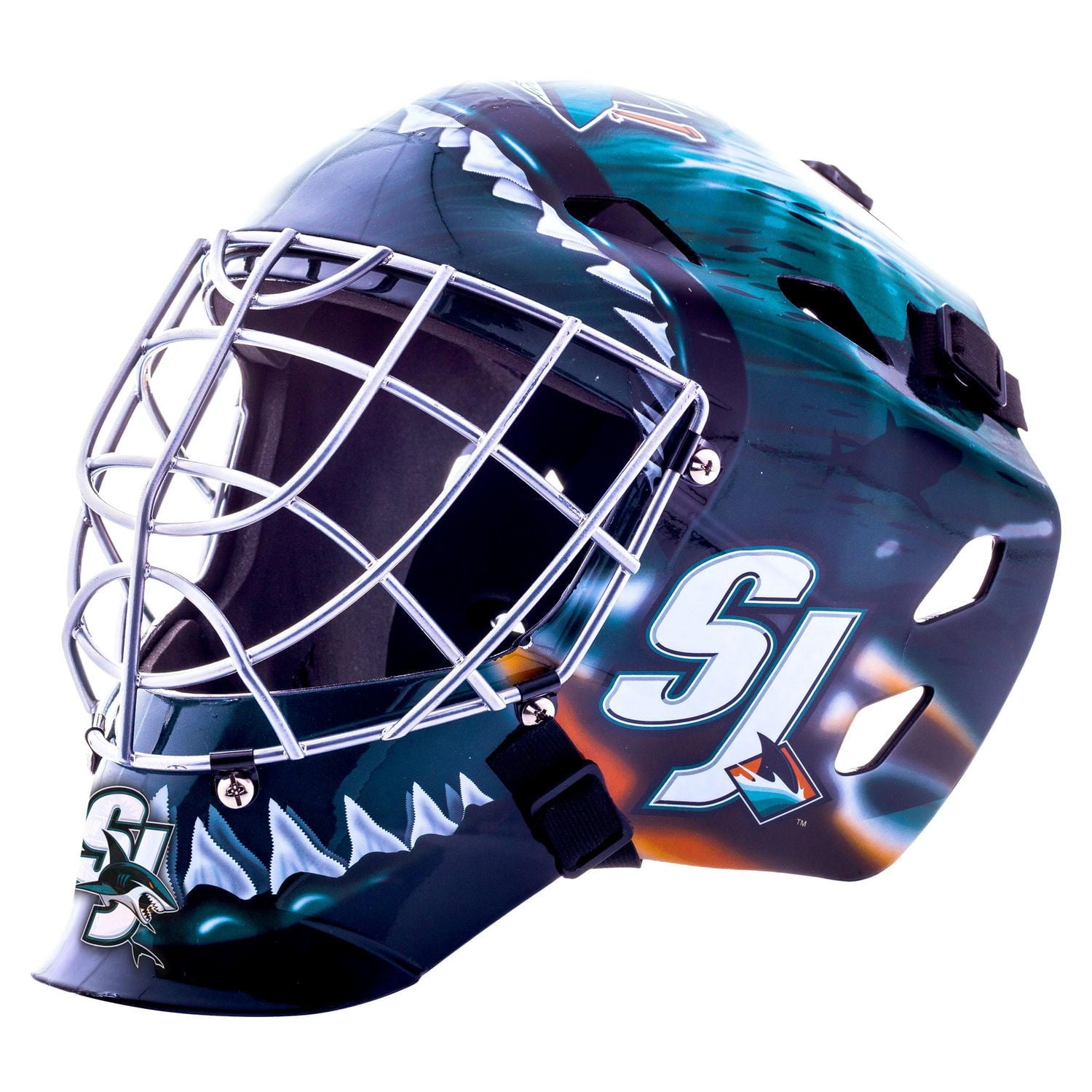 Franklin Sports NHL Masque de gardien Sharks GFM 1500
