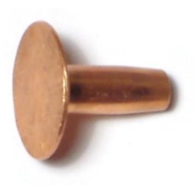 

#8 x 1/2 Copper Belt Rivets SRC-070 (40 pcs.)