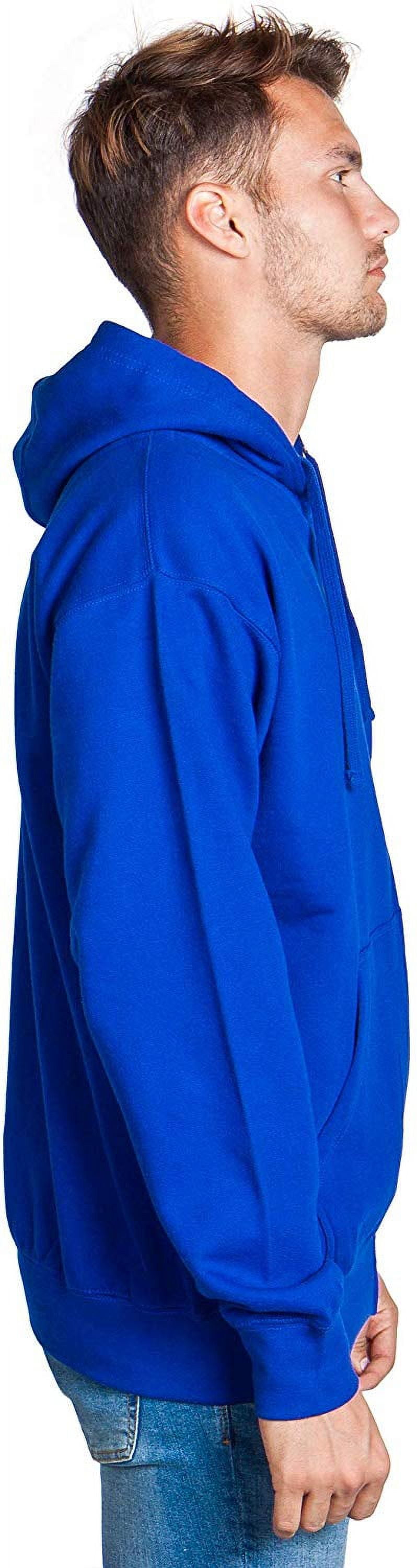 Mens Full Zip up hoodie Fleece Zipper Heavyweight Hooded Jacket Sweatshirt
