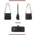 thumbnail image 3 of QYMHOODS Leather Crossbody Bag with Adjustable Strap Multi-Pockets Shoulder bag for Everyday Use,Black, 3 of 7