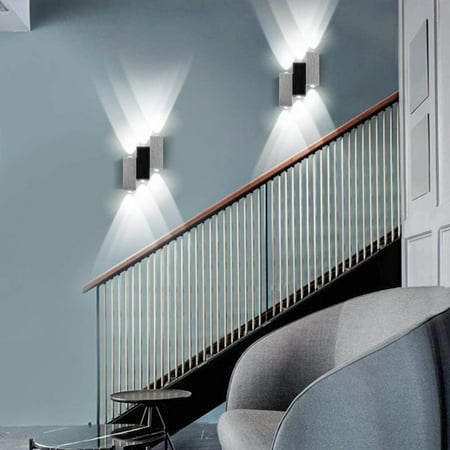 Wall Light 6 Leds Indoor 6w Decorative Lamp Modern Creative Original Lighting Design Aluminum Lights For Bedroom Home Hallway Living Room Staircase Office Cold White Canada - Stairway Wall Lighting Ideas