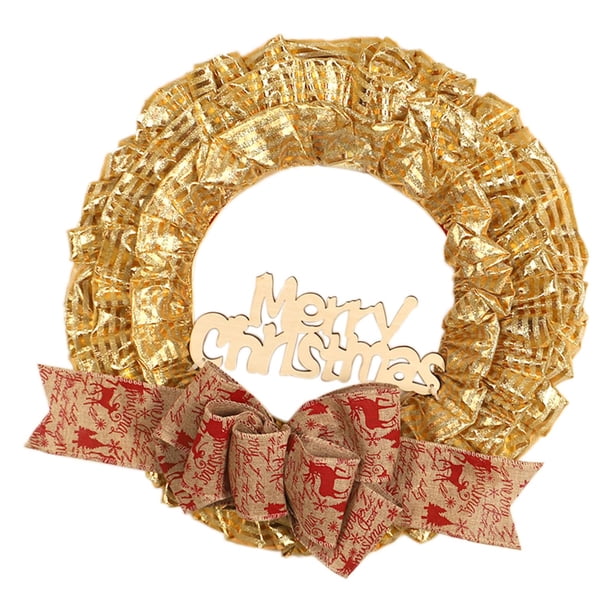 Guirnalda de Navidad Adornos de decoración Guirnalda colgante Guirnaldas de puerta para Navidad, pared, ventana, interior, patio delantero , 38cm 38cm Gloria corona colgante