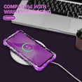 thumbnail image 6 of Meshine for Galaxy S21 Plus 5G Case,Three Layer Heavy Duty Shockproof Protection Hard Plastic Bumper +Soft Silicone Rubber Protective Case for Samsung Galaxy S21 Plus 5G 6.7 inch,Pale Purple, 6 of 6