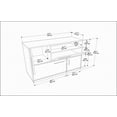 thumbnail image 6 of MARES SIDEBOARD WHITE WALNUT, 6 of 6
