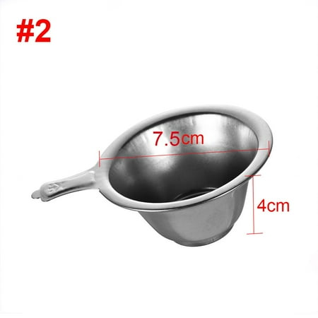 

Reusable Funnel Kitchen Kungfu Stainless Steel Leaf Filter Tea Strainer Fine Mesh 2