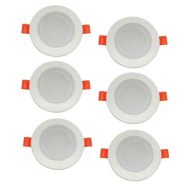 Downlight LED Extraplano , Iluminacion 5W, Metal y Acrílico, Blanco cálido